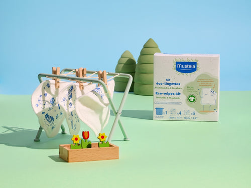 Lingettes écologiques Eco-lingettes de Mustela, fabriquées en coton biologique lavable et réutilisable - Mustela Belgium - 3