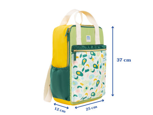 dimensions sac à dos à langer mustela en cm 37cm de long 25cm de large et 12cm d'épaisseur - Mustela Belgium - 4