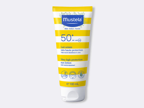Mustela Lait Solaire Haute Protection Bébé SPF50 100ml - Mustela Belgium - 3